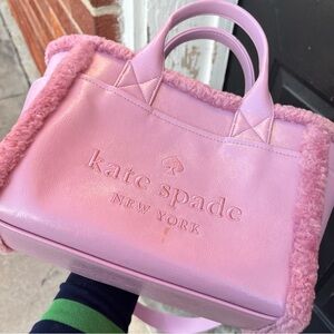 NWT!! Rare Kate Spade Tote with Plush Trim ⭐️FREE SHIPPING